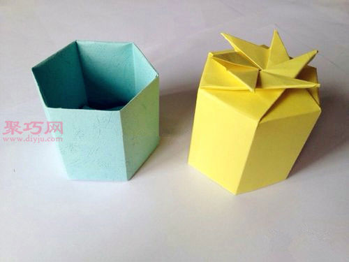 用纸折立体长方形盒子的折法
