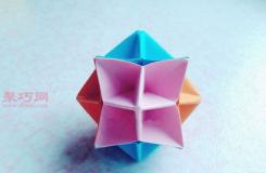 简单立体纸花球的折法图解 DIY折纸花球的做法