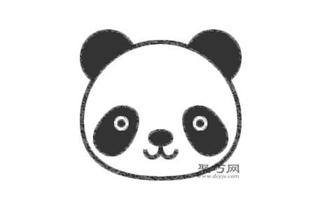熊猫头像的画法步骤 教你怎么画熊猫头像简笔画