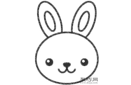 兔子头像的画法步骤 教你怎么画兔子头像简笔画