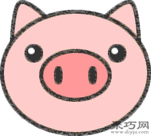 小猪的画法步骤 教你怎么画小猪简笔画
