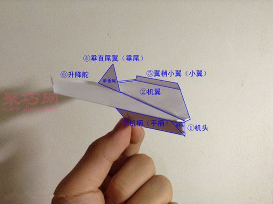 纸飞机原理与构造图解图片