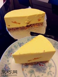 图解不用烘烤的芒果芝士蛋糕的做法16