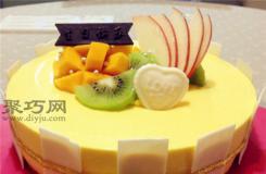 八寸芒果芝士蛋糕制作步骤 如何做不用烘烤的水果生日蛋糕