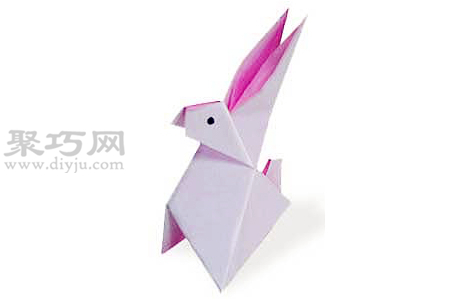 折纸兔子的折法图解教程 教你怎么折纸兔子