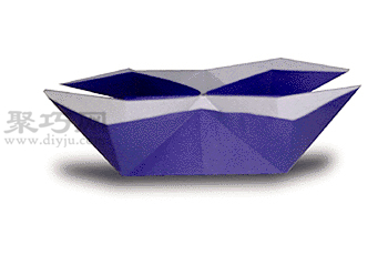 手工折纸双体船教程 双体船的折法图解