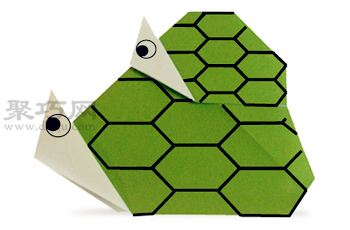 手工折纸亲子乌龟步骤图解 折纸亲子乌龟的折法