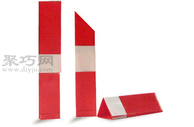 手工折纸口红教程 口红的折法图解