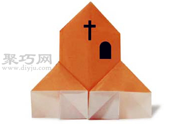 折纸教堂的折法图解教程 教你怎么折纸教堂