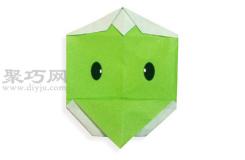 大嘴蛙的折法图解 教你怎么折纸大嘴蛙
