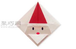 圣诞老人折纸教程图解 来学如何折纸圣诞老人