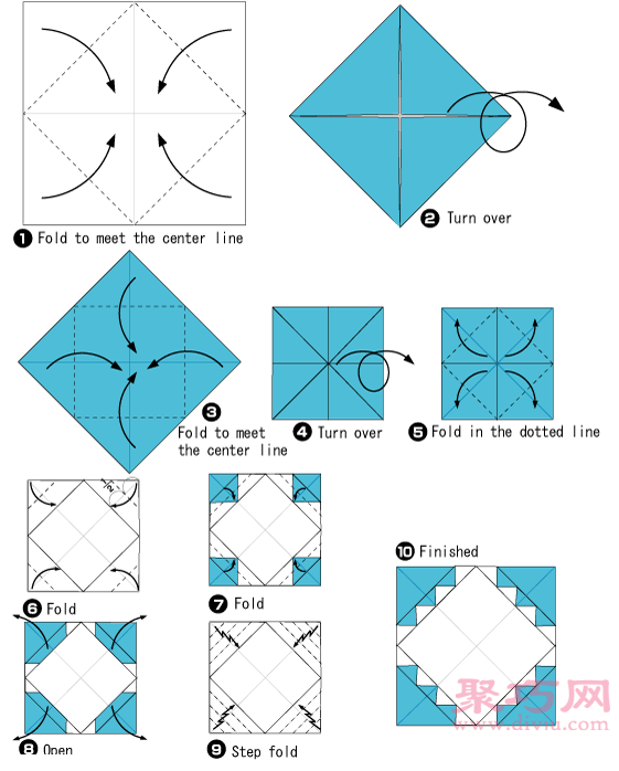 相册折纸教程图解 来学如何折纸相册