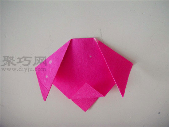 幼儿园小班折纸教案:折纸小狗头 小狗的折法