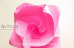 超级简单的纸玫瑰花折叠教程 川崎玫瑰折法改良版