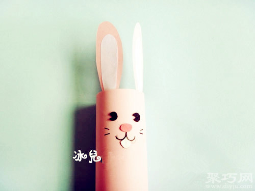 卫生纸筒创意手工制作可爱兔子