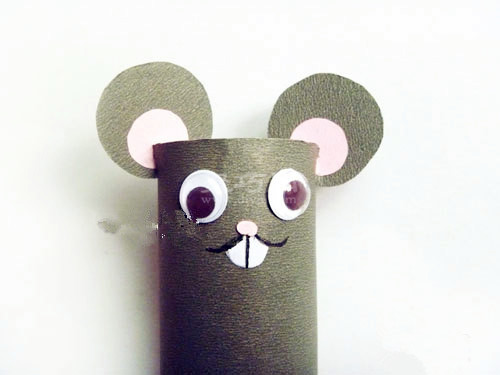 卷纸筒手工制作老鼠图片