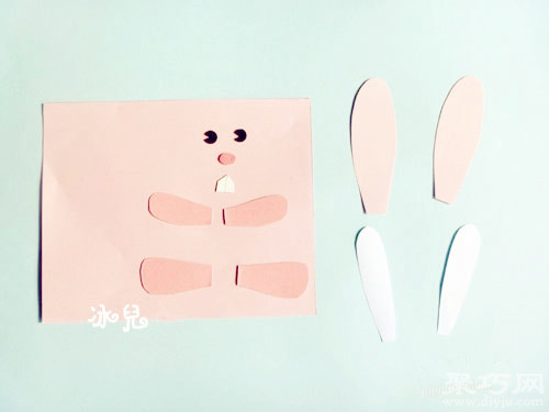 卫生纸筒创意手工制作可爱兔子