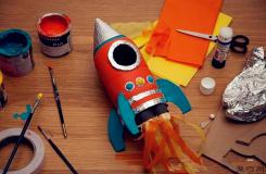 饮料瓶DIY航天火箭模型制作方法图解