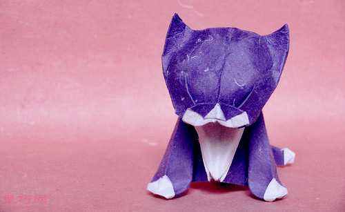 3D立体折纸小狗