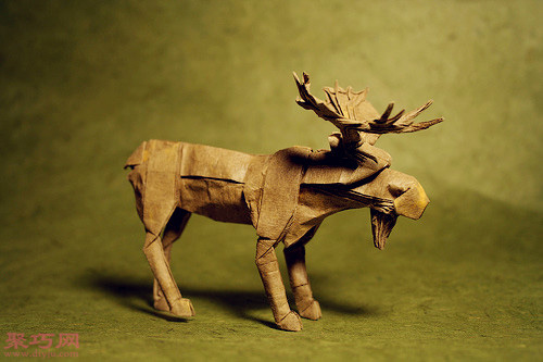 3D立体折纸鹿