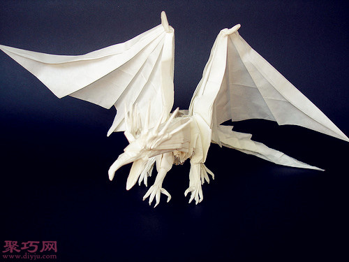 3D立体折纸飞龙