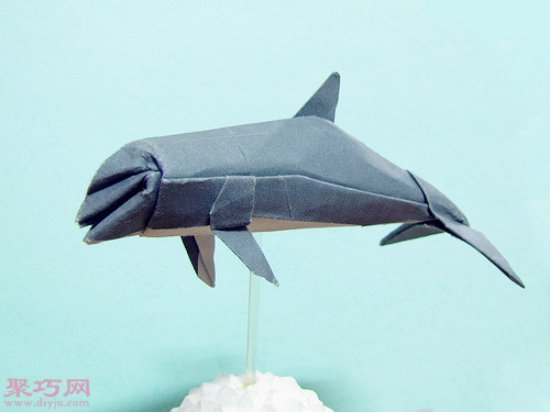 3D立体折纸海豚