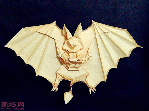 3D立体折纸蝙蝠