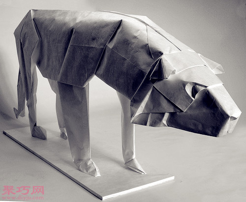 3D立体折纸猎狗