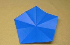 五角形怎么剪折 正方形折纸折成五角形步骤图解
