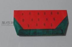 非常适合小小班的手工制作 这篇教程教你折纸西瓜怎么叠