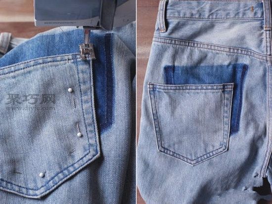 创意牛仔裤口袋DIY改造4