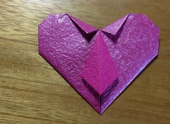 教你折可爱的领带爱心折纸教程