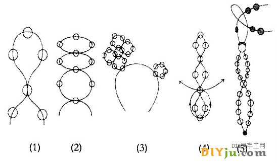 5种手工串珠基本方法图解