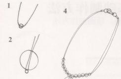 串珠基础:六种项链单线吊坠制作教程
