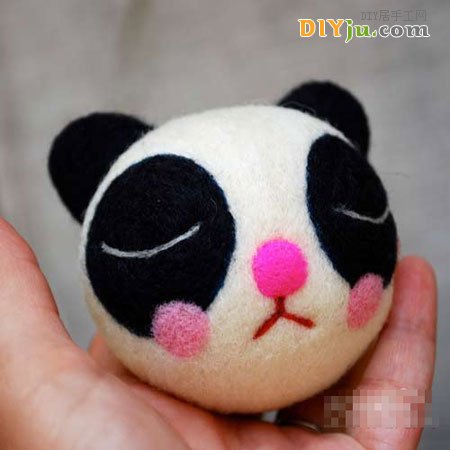 手工布艺DIY可爱的小熊猫
