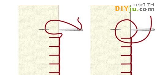 手缝基本针法：回针、倒针