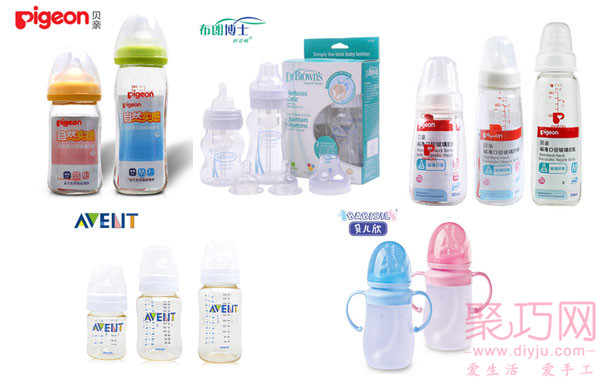 各大品牌的婴儿奶瓶