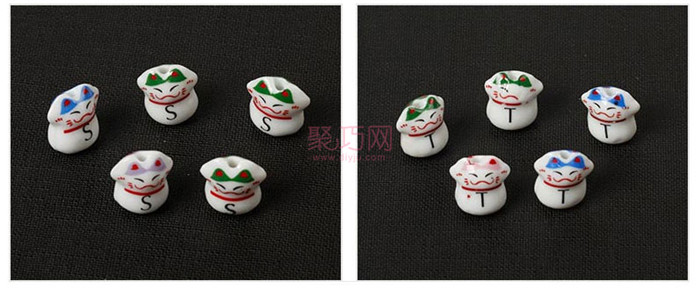 中国结DIY材料字母贴花陶瓷猫珠子图4