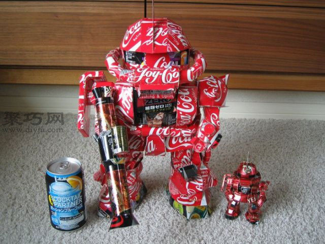 易拉罐做机器人
