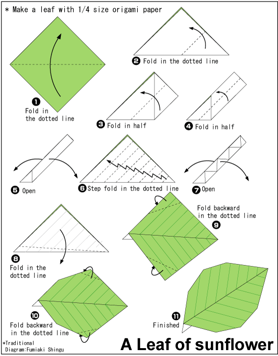 幼儿折纸太阳花简单手工折纸教程