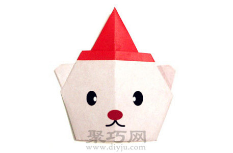 圣诞小熊手工折纸diy图解教程可爱的手工折纸小熊