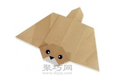 简单手工折纸飞鼠折纸教程
