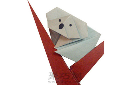 最幸福的懒动物考拉熊手工折纸教程
