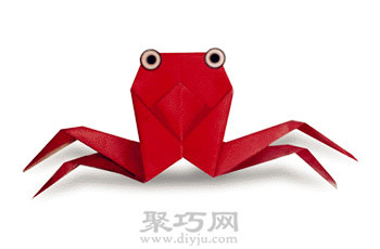 小螃蟹简单手工折纸教程