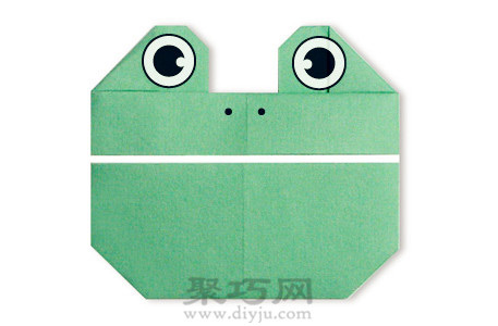 幼儿简单折纸小青蛙手工折纸教程