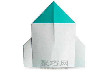 简单折纸火箭的手工折纸教程