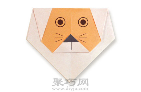 简单的折纸狮子教程