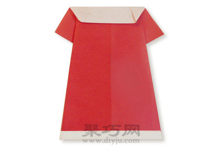 折纸衣服：手工折纸连衣裙图解教程