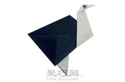 世界上最巨大的鸟类 鸵鸟手工折纸教程
