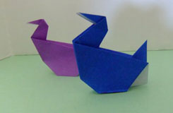 儿童简单折纸水鸟的折法 水鸟怎么折